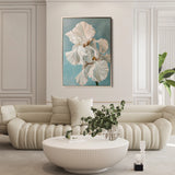 Floral 714 Canvas Art 60 x 40 cm / Black