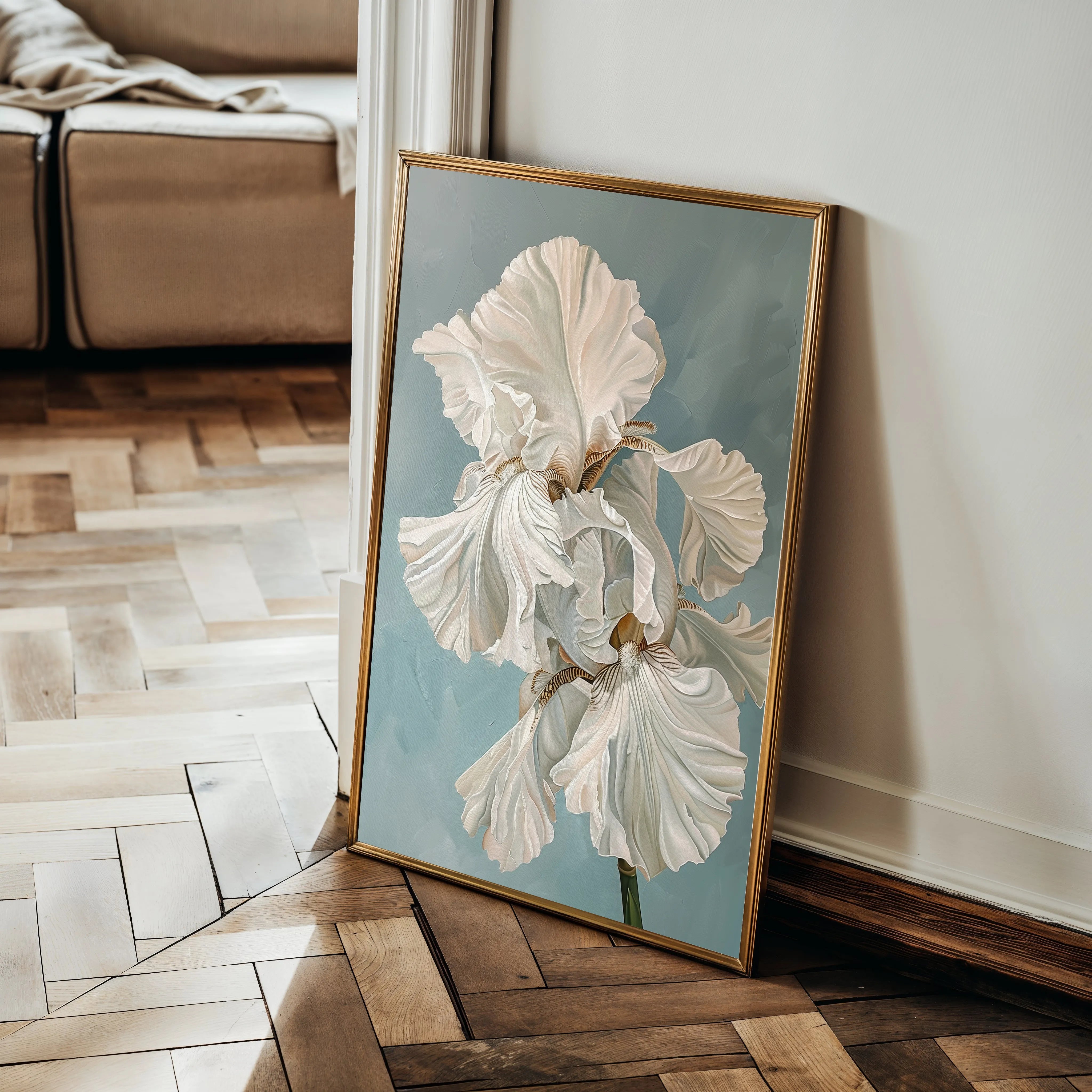 Floral 714 Canvas Art 60 x 40 cm / Black