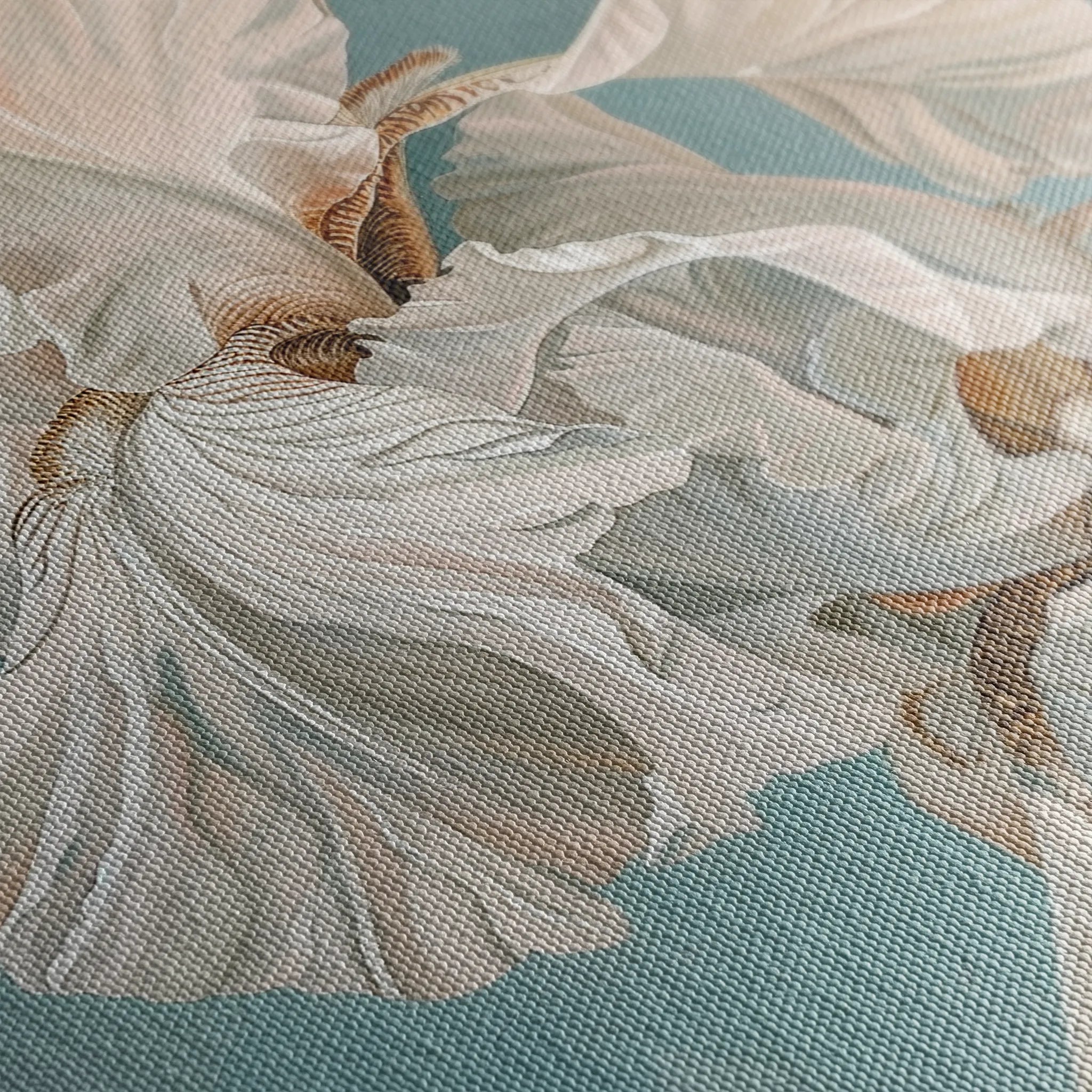Floral 714 Canvas Art 60 x 40 cm / Black