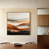 Abstract 715 Canvas Art 60 x 60 cm / Black