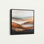 Abstract 715 Canvas Art 60 x 60 cm / Black
