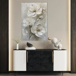 Floral 715 Canvas Art 60 x 40 cm / Black