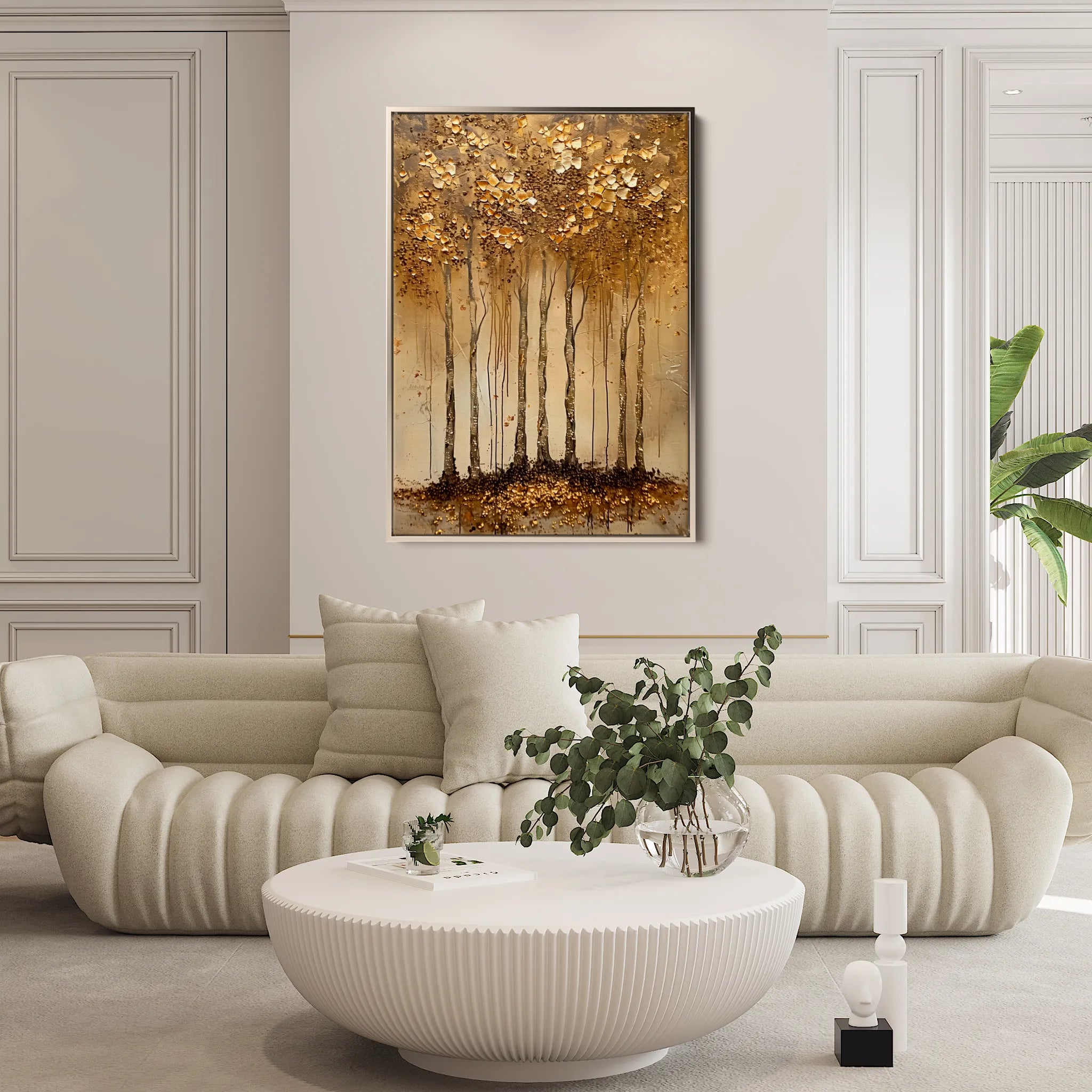 Floral 716 Canvas Art 60 x 40 cm / Black