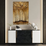 Floral 716 Canvas Art 60 x 40 cm / Black