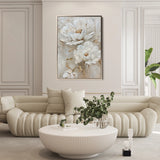 Floral 717 Canvas Art 60 x 40 cm / Black