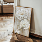 Floral 717 Canvas Art 60 x 40 cm / Black