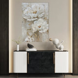 Floral 717 Canvas Art 60 x 40 cm / Black