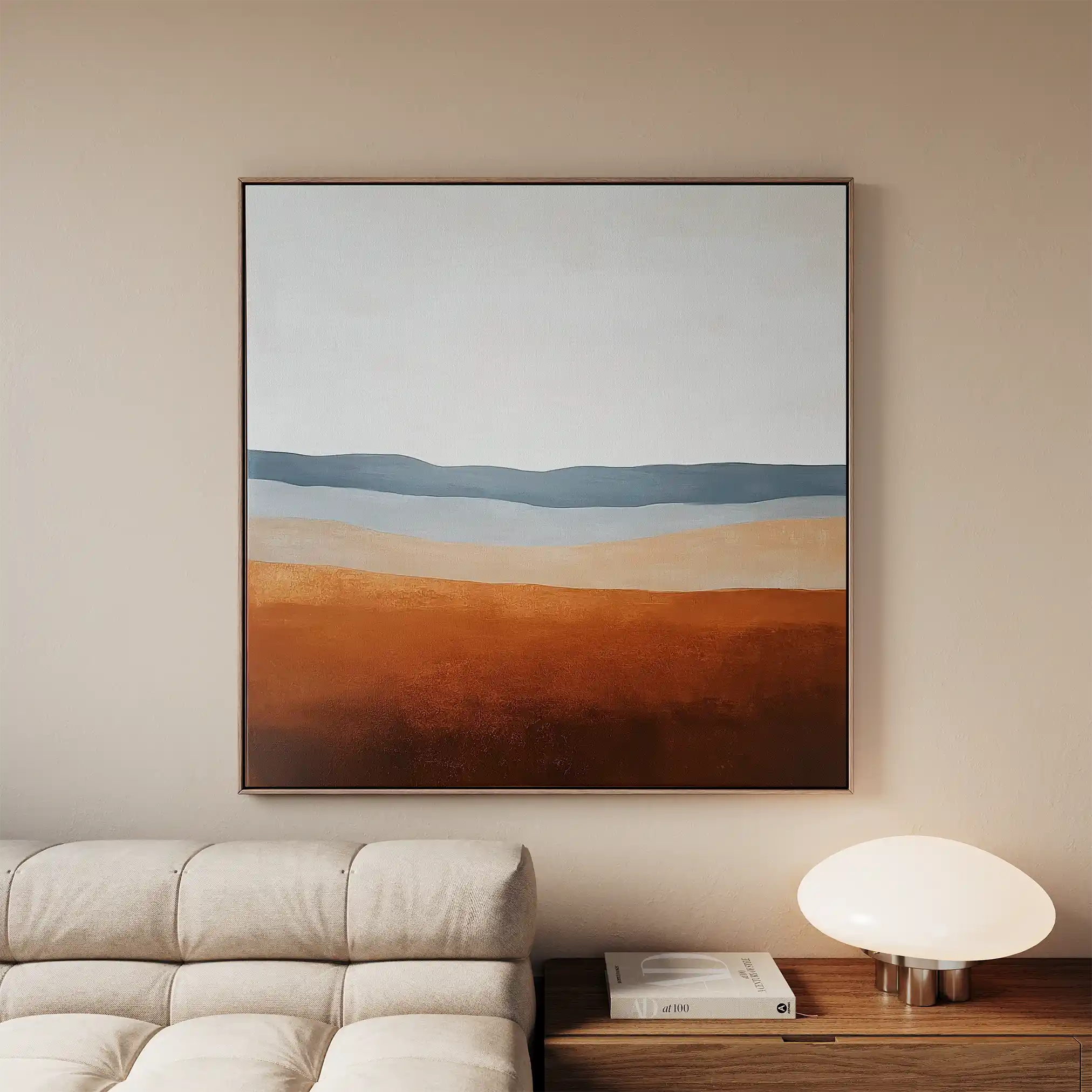 Abstract 718 Canvas Art 60 x 60 cm / Black