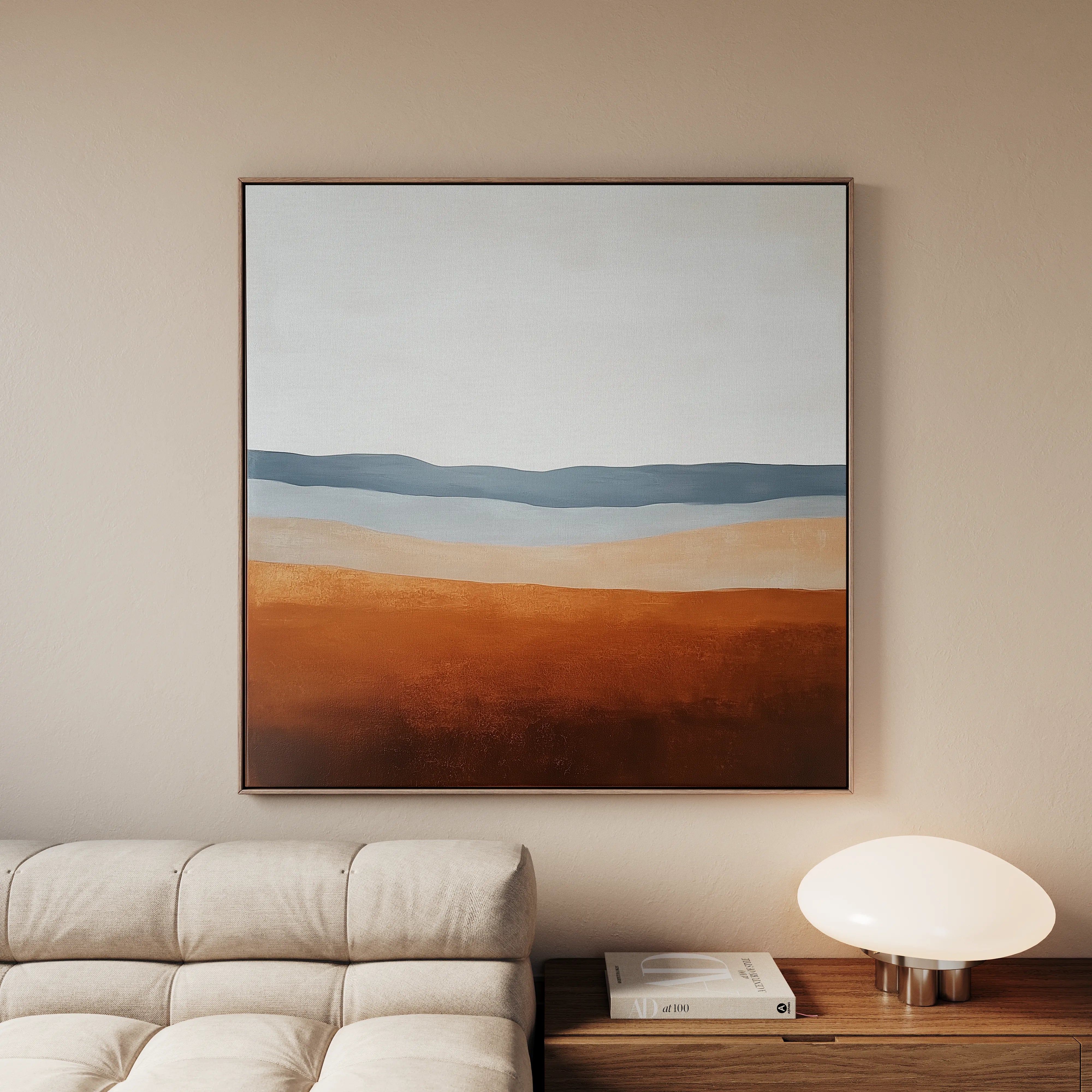 Abstract 718 Canvas Art 60 x 60 cm / Black
