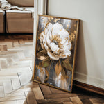 Floral 718 Canvas Art 60 x 40 cm / Black