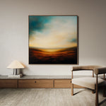 Abstract 719 Canvas Art 60 x 60 cm / Black