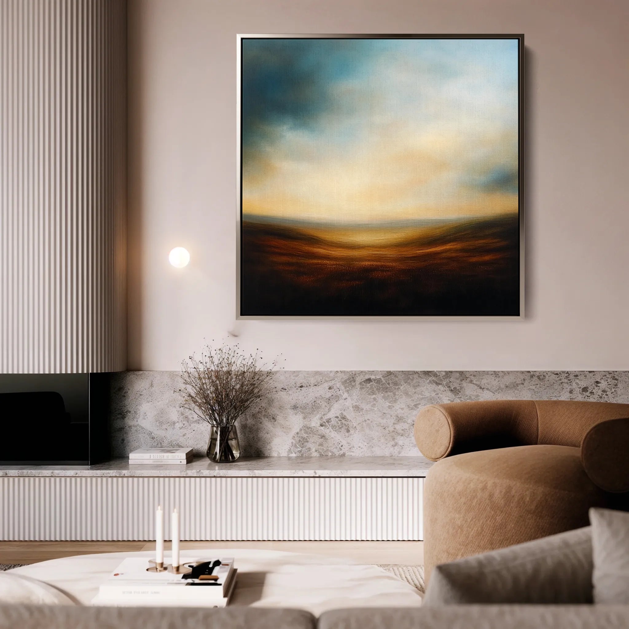 Abstract 719 Canvas Art 60 x 60 cm / Black