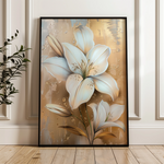 Floral 719 Canvas Art 60 x 40 cm / Black