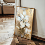 Floral 719 Canvas Art 60 x 40 cm / Black