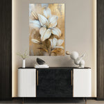 Floral 719 Canvas Art 60 x 40 cm / Black