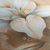 Floral 719 Canvas Art 60 x 40 cm / Black