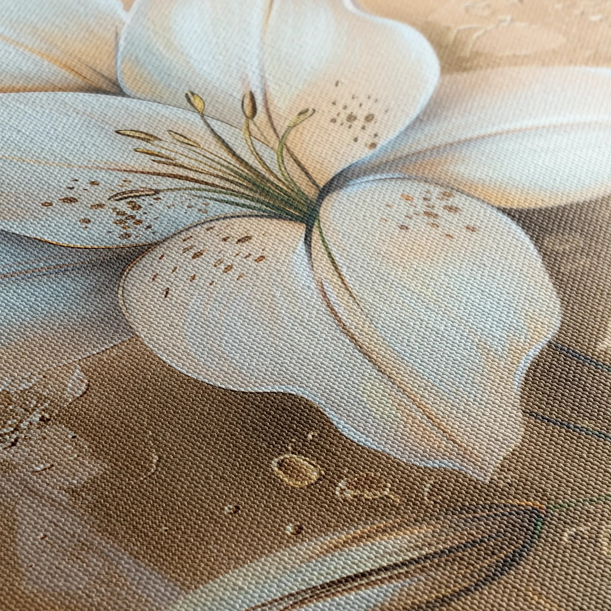 Floral 719 Canvas Art 60 x 40 cm / Black