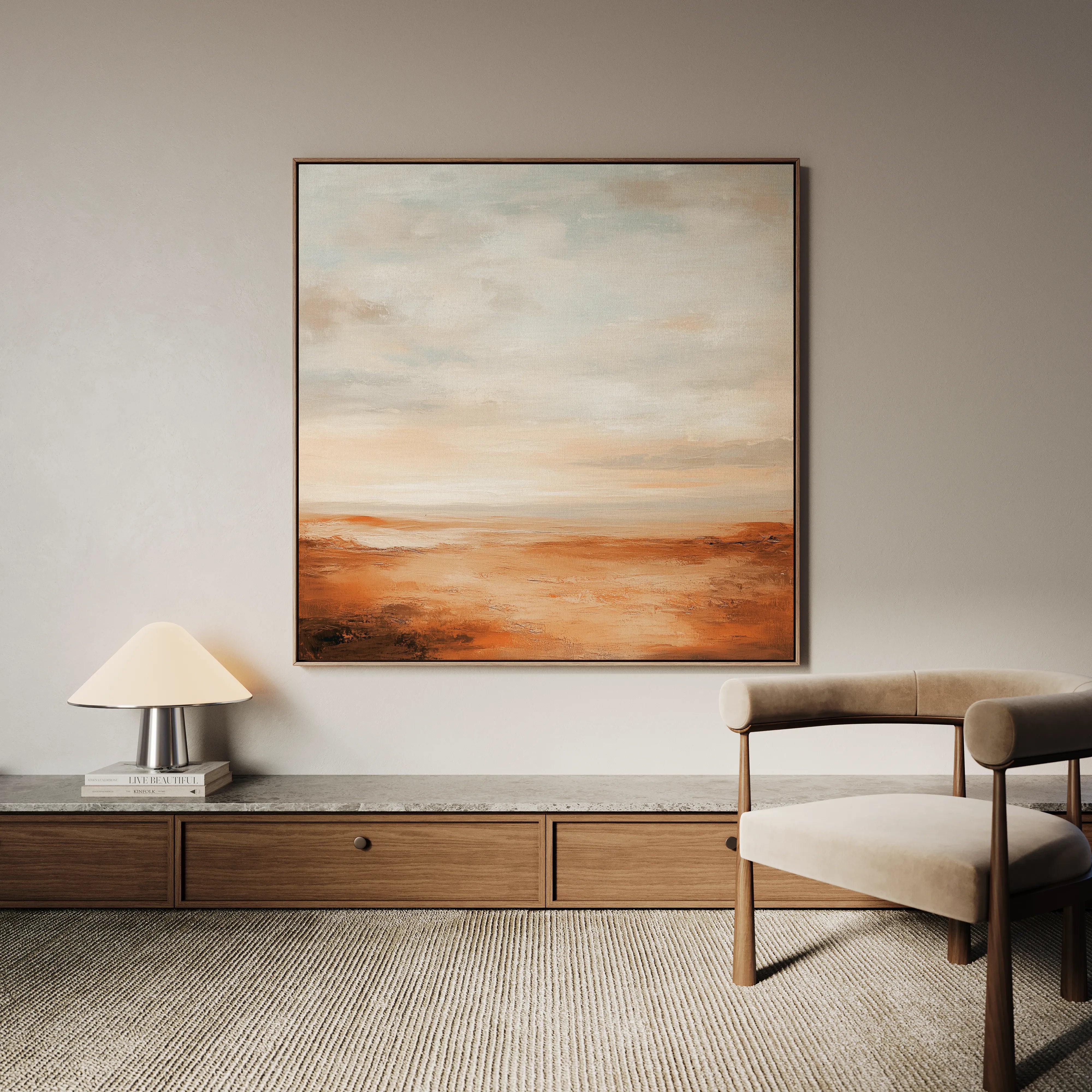 Abstract 720 Canvas Art 60 x 60 cm / Black