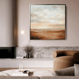 Abstract 720 Canvas Art 60 x 60 cm / Black