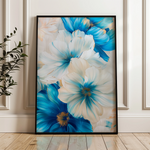 Floral 720 Canvas Art 60 x 40 cm / Black