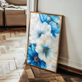 Floral 720 Canvas Art 60 x 40 cm / Black