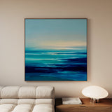 Abstract 721 Canvas Art 60 x 60 cm / Black