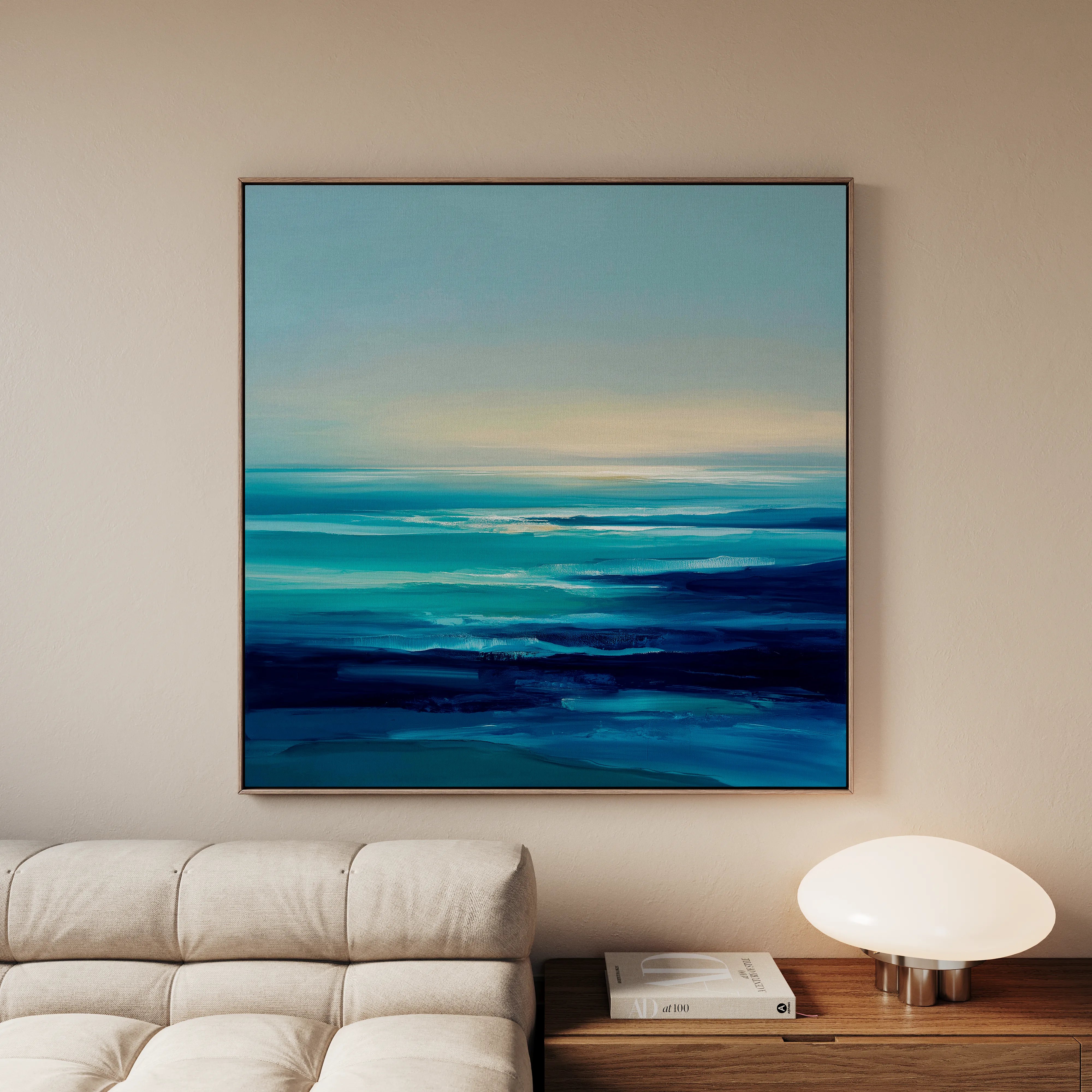 Abstract 721 Canvas Art 60 x 60 cm / Black