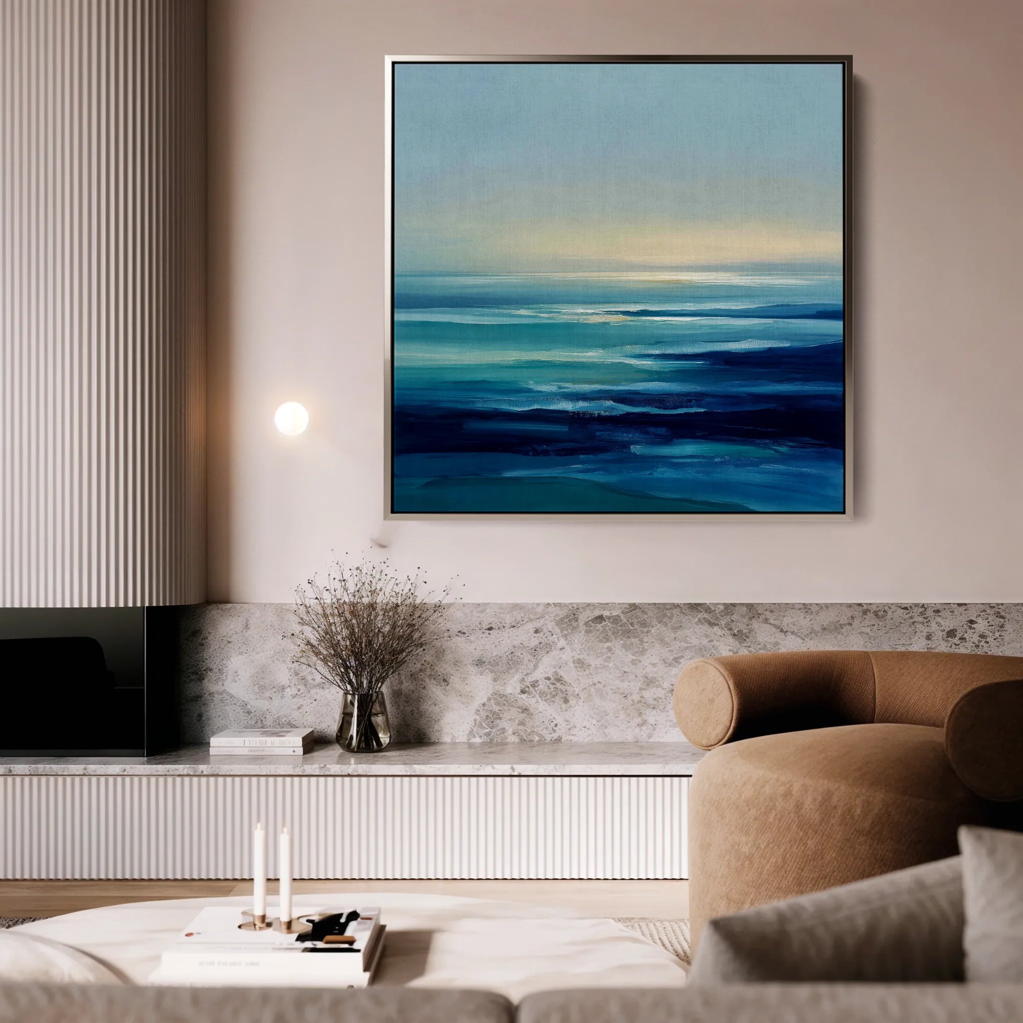 Abstract 721 Canvas Art 60 x 60 cm / Black