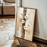 Floral 721 Canvas Art 60 x 40 cm / Black