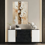 Floral 721 Canvas Art 60 x 40 cm / Black
