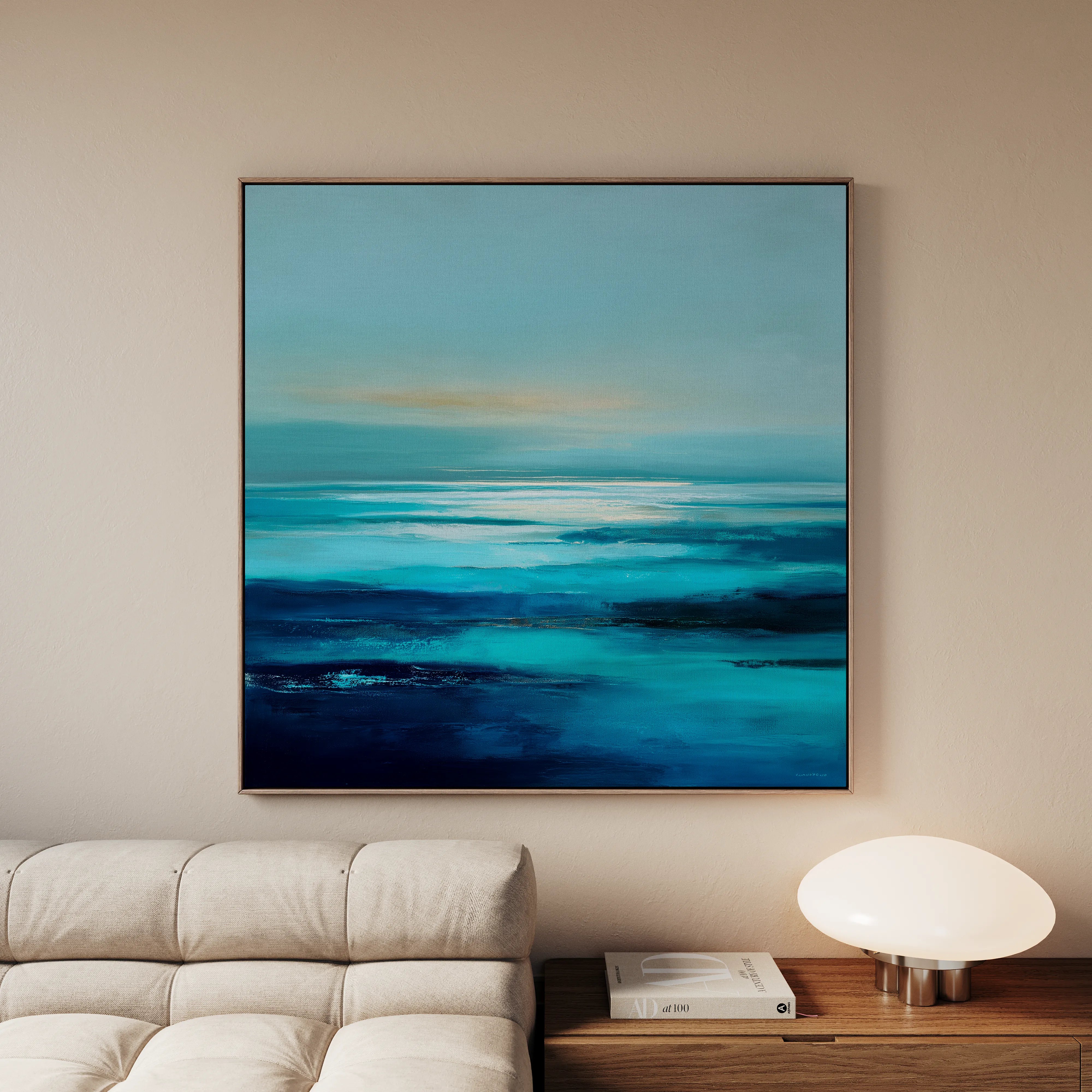 Abstract 722 Canvas Art 60 x 60 cm / Black