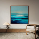 Abstract 722 Canvas Art 60 x 60 cm / Black