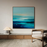 Abstract 722 Canvas Art 60 x 60 cm / Black
