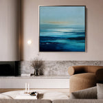 Abstract 722 Canvas Art 60 x 60 cm / Black