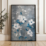 Floral 722 Canvas Art 60 x 40 cm / Black
