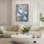 Floral 722 Canvas Art 60 x 40 cm / Black