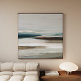 Abstract 723 Canvas Art 60 x 60 cm / Black