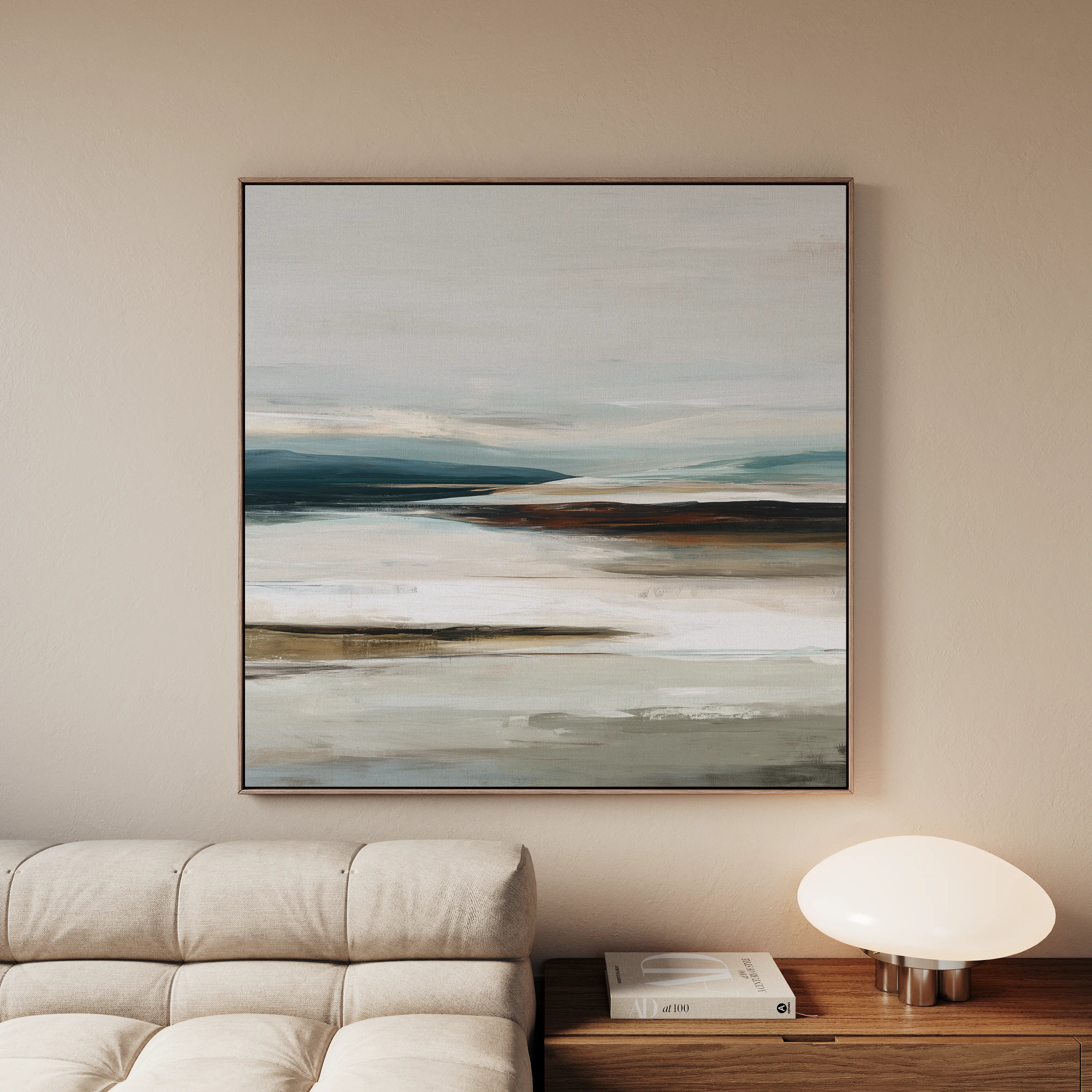 Abstract 723 Canvas Art 60 x 60 cm / Black