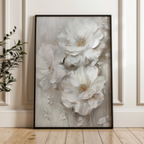 Floral 725 Canvas Art 60 x 40 cm / Black