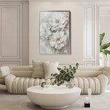 Floral 725 Canvas Art 60 x 40 cm / Black