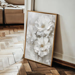 Floral 725 Canvas Art 60 x 40 cm / Black