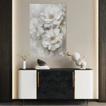Floral 725 Canvas Art 60 x 40 cm / Black