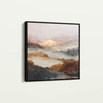 Abstract 726 Canvas Art 60 x 60 cm / Black