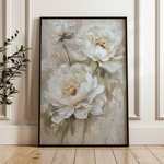 Floral 726 Canvas Art 60 x 40 cm / Black