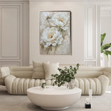 Floral 726 Canvas Art 60 x 40 cm / Black