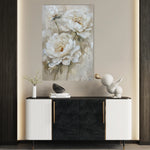 Floral 726 Canvas Art 60 x 40 cm / Black
