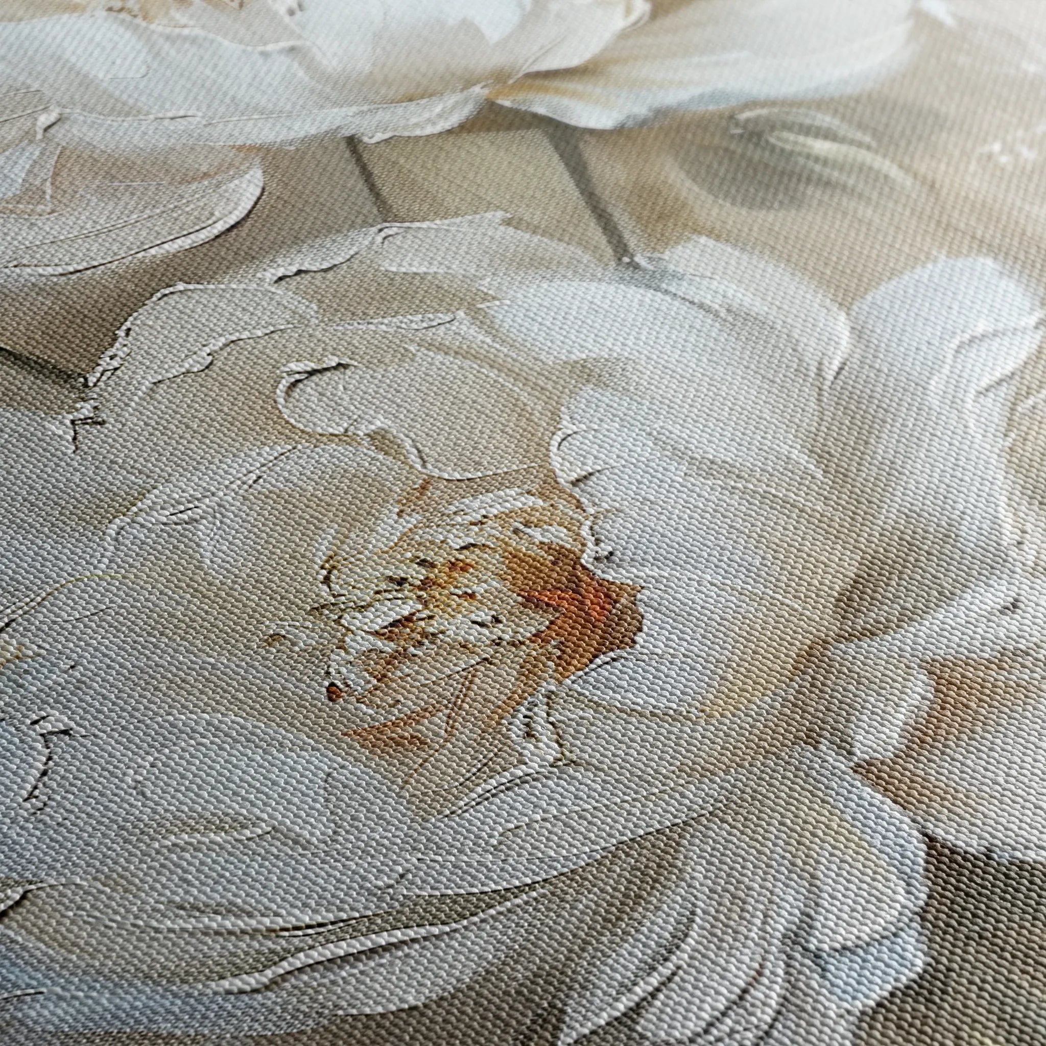 Floral 726 Canvas Art 60 x 40 cm / Black
