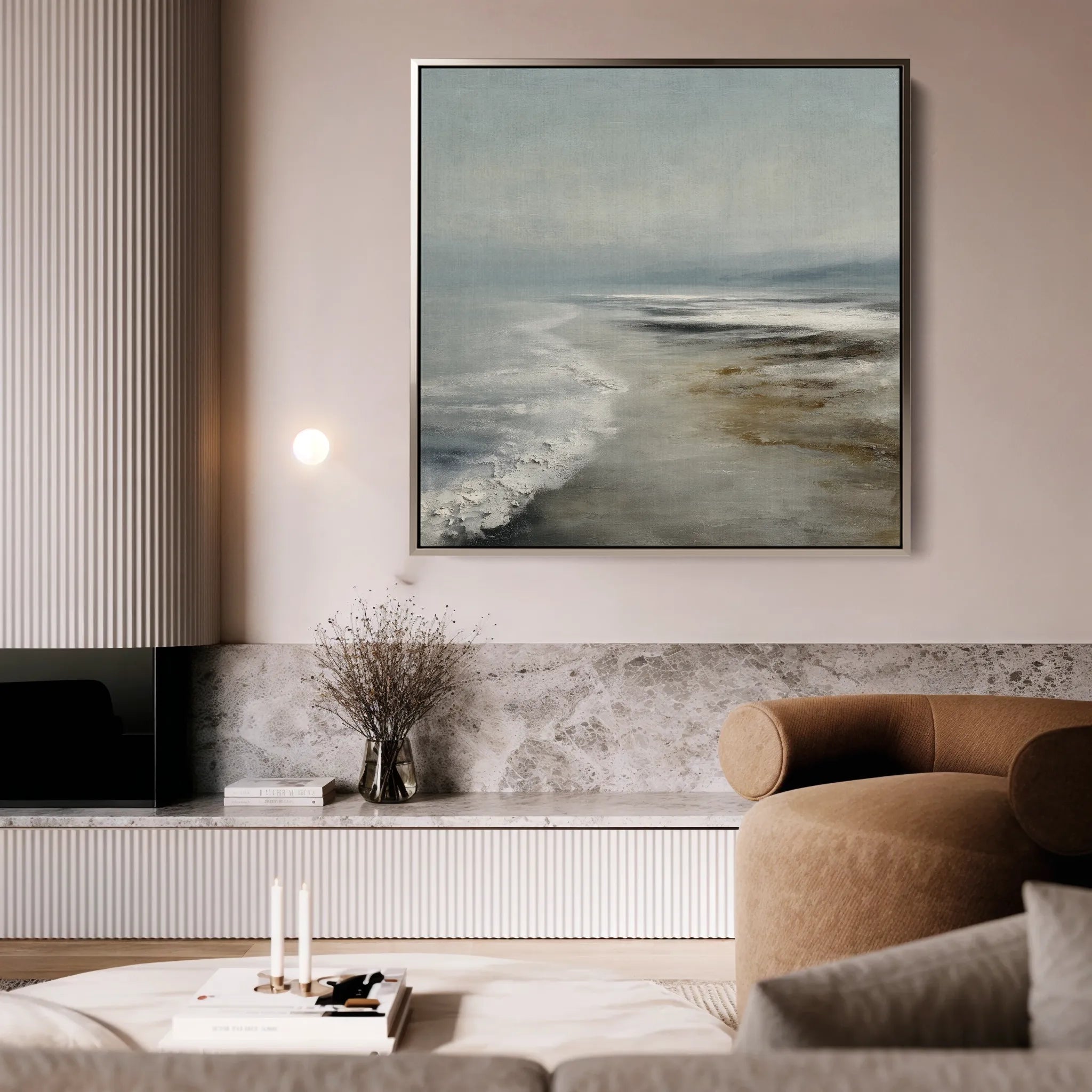 Abstract 727 Canvas Art 60 x 60 cm / Black
