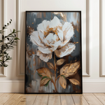 Floral 727 Canvas Art 60 x 40 cm / Black