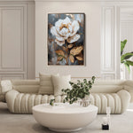 Floral 727 Canvas Art 60 x 40 cm / Black